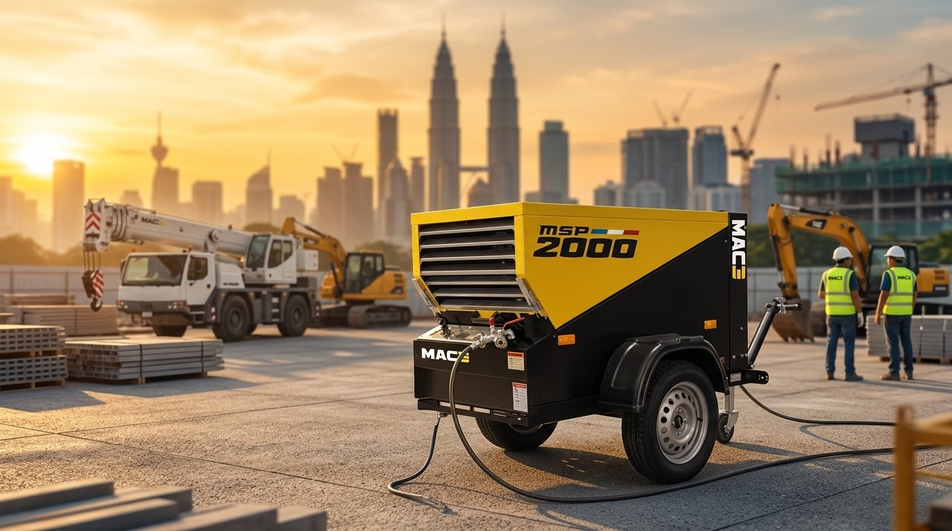 Diesel Air Compressor Malaysia - MAC3 portable unit Kuala Lumpur
