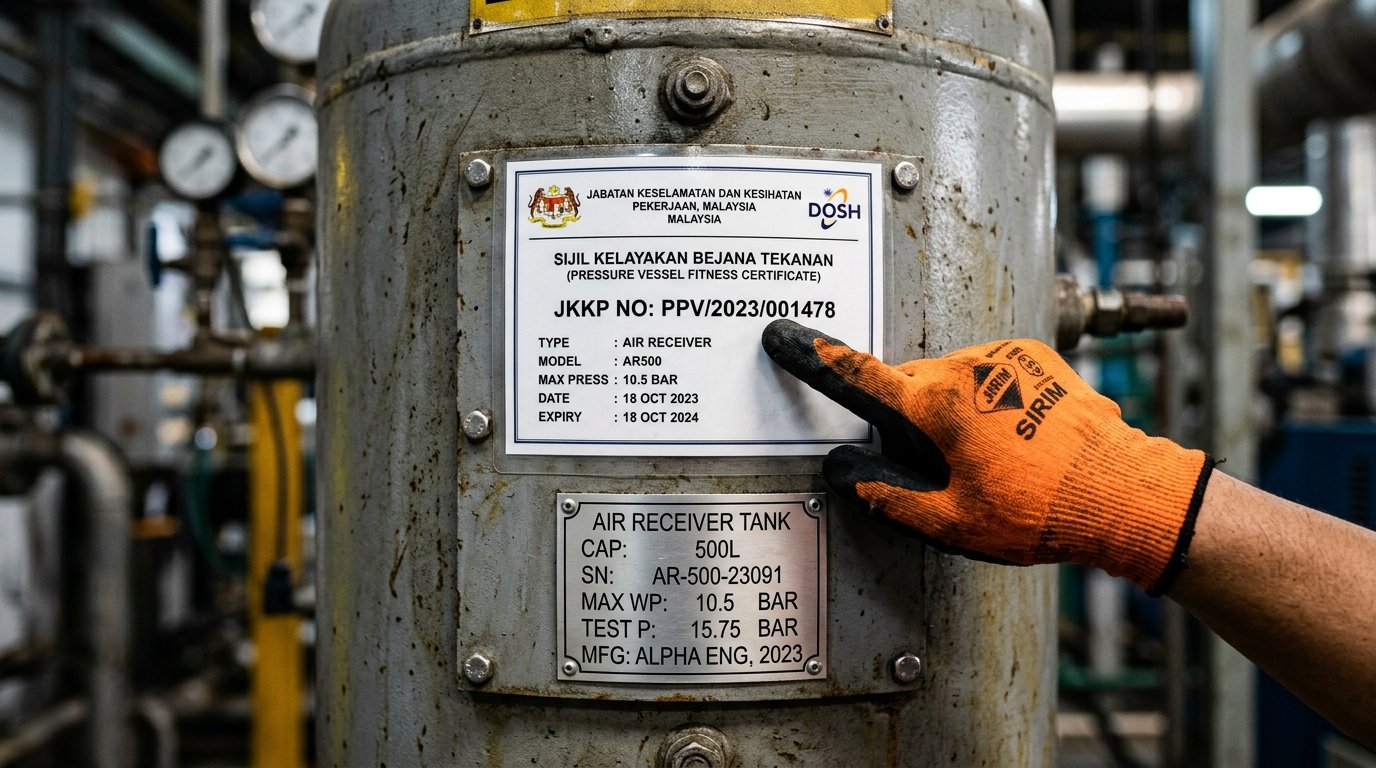 JKKP DOSH Certified Air Compressor Malaysia - PMA Certificate