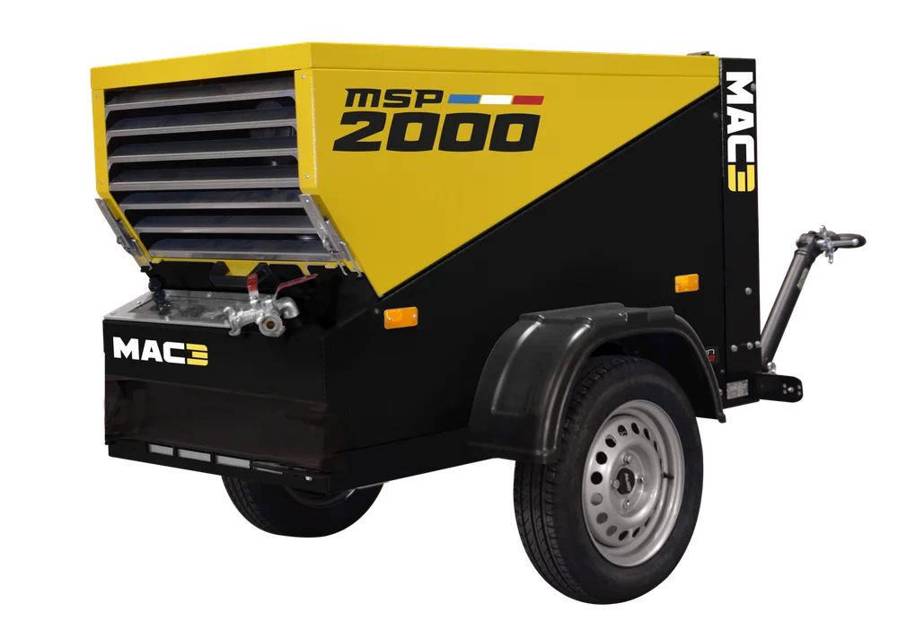 MAC3 MSP2000 portable diesel compressor range reference